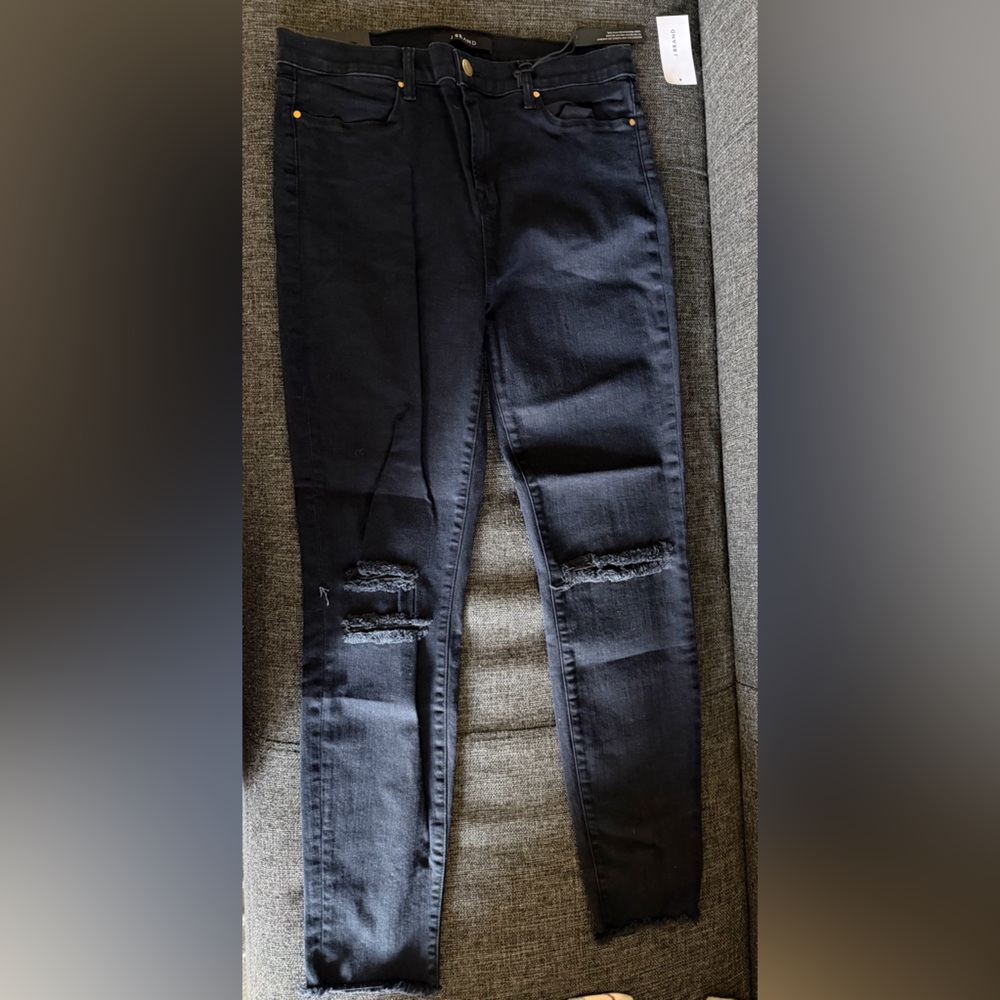 J Brand Women's Black Distressed Skinny Jeans - NWT